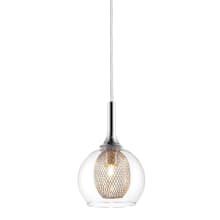 Auge 1 Light Mini Pendant with Clear Shade