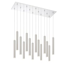 Forest 14 Light 32" Wide LED Linear Pendant with 12" Pendants