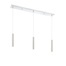 Forest 3 Light 46" Wide LED Linear Pendant with 12" Pendants