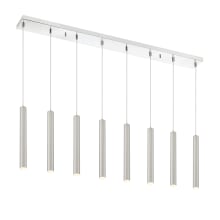 Forest 8 Light 44" Wide LED Linear Pendant with 12" Pendants