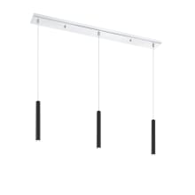 Forest 3 Light 46" Wide LED Linear Pendant with 12" Pendants