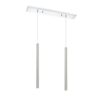 Forest 2 Light 30" Wide LED Linear Pendant with 24" Pendants