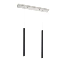 Forest 2 Light 30" Wide LED Linear Pendant with 24" Pendants