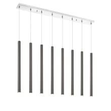 Forest 8 Light 44" Wide LED Linear Pendant with 24" Pendants