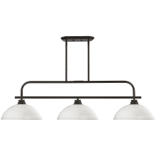 Annora 3 Light Billiard / Island Chandelier with Glass Frosted Shades