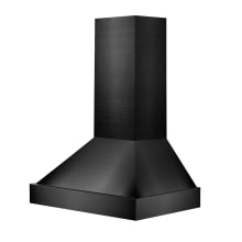 280 - 700 CFM 36 Inch Wide Wall Mounted Range Hood With Stainless Steel Baffle Filters