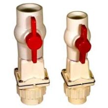 2" PVC Check Valve with Ball Valve and Threaded Unions