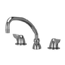 Double Handle Widespread Bathroom Faucet with Metal Knob Handles from the Aquaspec Series