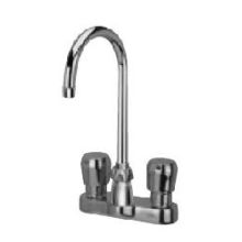Double Handle 4" Centerset Metering Faucet with 5-3/8" Gooseneck