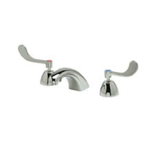 Double Handle Widespread Bathroom Faucet with Metal Wrist Blade Handles from the Aquaspec Series