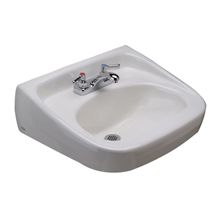 Z5340 Series 20" Wall Mounted Bathroom Sink with 3 Holes Drilled and Overflow