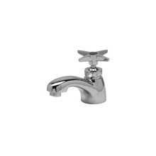 Lead Free Single Cross Handle Basin Sink Faucet with Metal Cross Handles and 0.5 GPM Vandal-Resistant Pressure Compensating Spray Outlet from the AquaSpec Collection