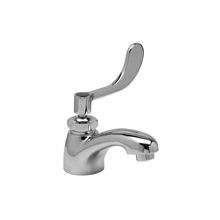 Lead Free Single Handle Basin Sink Faucet with 4" Metal Wrist Blade and 0.5 GPM Vandal-Resistant Pressure Compensating Spray Outlet from the AquaSpec Collection