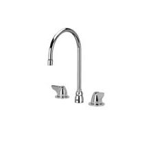 Widespread Lead Free Double Handle Faucet with Metal Wrist Blades and Laminar Flow Control from the AquaSpec Collection