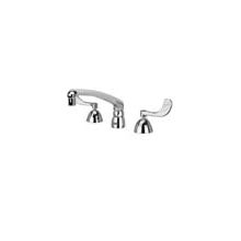 Widespread Lead Free Double Handle Faucet with 4" Metal Wrist Blades and 2.2 GPM Vandal-Resistant Pressure Compensating Laminar Flow Outlet from the AquaSpec Collection