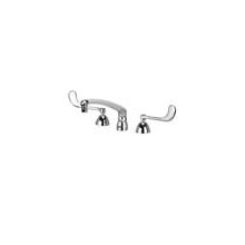 Widespread Lead Free Double Handle Faucet with 6" Metal Wrist Blades from the AquaSpec Collection