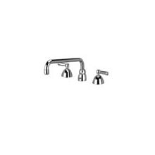 Widespread Lead Free Double Handle Faucet with Metal Lever Handles from the AquaSpec Collection