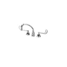 Widespread Lead Free Double Handle Faucet with 6" Metal Wrist Blades, Hose and Spray from the AquaSpec Collection