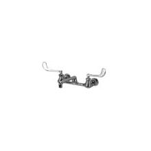 Wall Mounted Lead Free Double Handle Sink Faucet 6" Metal Wrist Blades from the AquaSpec Collection