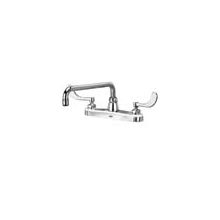 Aquaspec Z871H4 Kitchen Sink Faucet with 12" Tubular Spout and 4" Wrist Blade Handles