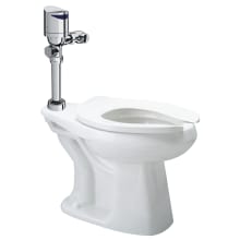 Zurn One 1.28 GPF ADA One Piece Elongated Toilet with Battery Powered Flush Valve - Seat Included
