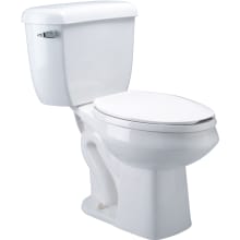 1.6 GPF Two Piece Elongated Chair Height Toilet with Left Hand Lever - Less Seat