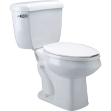 1.1 GPF Two Piece Elongated Chair Height Toilet with Left Hand Lever - Less Seat