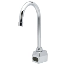 AquaSense 0.5 GPM Single Hole Commercial Touchless Bathroom Faucet with IR Sensing Stream Regulator - Hydro-Powered