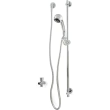 Temp-Gard Hand/Wall Shower with Supply Elbow, Flange, 60" Hose, and 30" Slide Bar