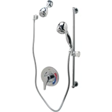 Temp-Gard Pressure Balanced Shower System with Hand Shower, Slide Bar, Shower Arm, Hose, and Valve Trim
