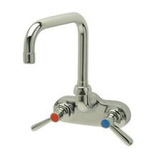 Aqua Spec Zurn Low-Lead Wall Mounted Double Handle Kitchen Faucet with Metal Lever Handles