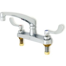 AquaSpec 2.2 GPM Standard Kitchen Faucet With Wrist Blade Handles
