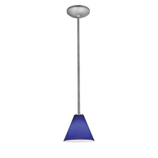 A thumbnail of the Access Lighting 28004-1R Brushed Steel / Cobalt