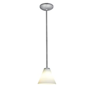 A thumbnail of the Access Lighting 28004-1R Brushed Steel / White