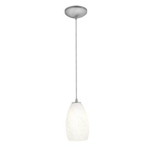 A thumbnail of the Access Lighting 28012-1C-BS Brushed Steel / White Stone