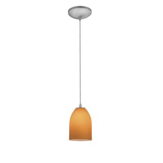 A thumbnail of the Access Lighting 28018-1C Brushed Steel / Amber
