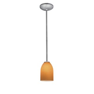 A thumbnail of the Access Lighting 28018-1R Brushed Steel / Amber