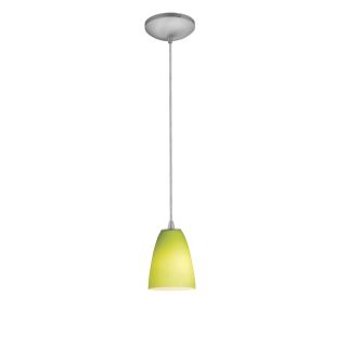 A thumbnail of the Access Lighting 28022-1C Brushed Steel / Light Green