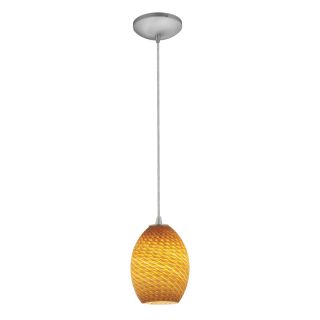 A thumbnail of the Access Lighting 28023-1C Brushed Steel / Amber Fire Bird