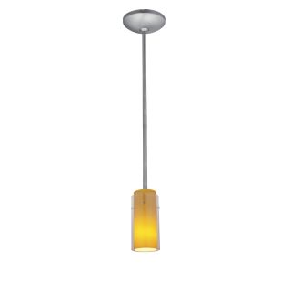 A thumbnail of the Access Lighting 28033-1R Brushed Steel / Amber