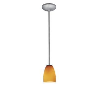 A thumbnail of the Access Lighting 28069-1R Brushed Steel / Amber