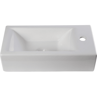 ALFI brand AB108 White 19 3/4 quot Porcelain Wall Mount Bathroom Sink with