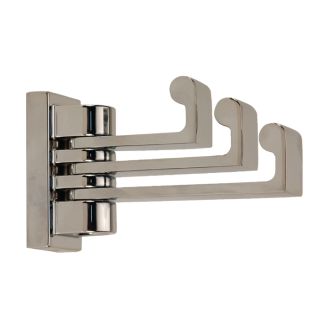 Alno Robe Hooks Collection Double Robe Hook, Polished Nickel