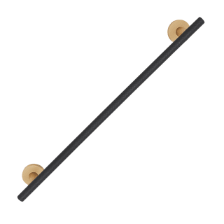 A thumbnail of the Alno A9420-18-TOWEL-KNURLED Champagne / Matte Black