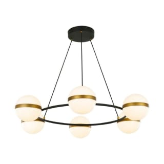A thumbnail of the Alora Lighting CH302006 Matte Black / Brushed Gold