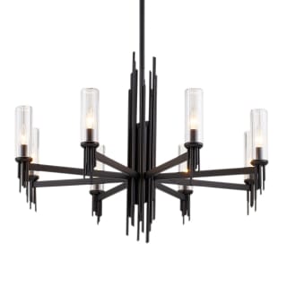 A thumbnail of the Alora Lighting CH335836CR Clear Ribbed Glass / Matte Black