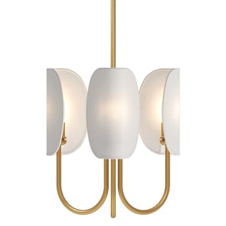 A thumbnail of the Alora Lighting CH450715 Aged Gold / Clear Water