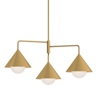 A thumbnail of the Alora Lighting CH485245 Brushed Gold / Opal Glass