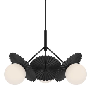 A thumbnail of the Alora Lighting CH501334 Matte Black / Opal Glass