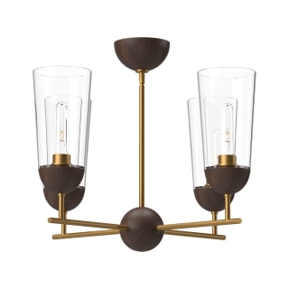 A thumbnail of the Alora Lighting CH542324 Aged Gold / Walnut
